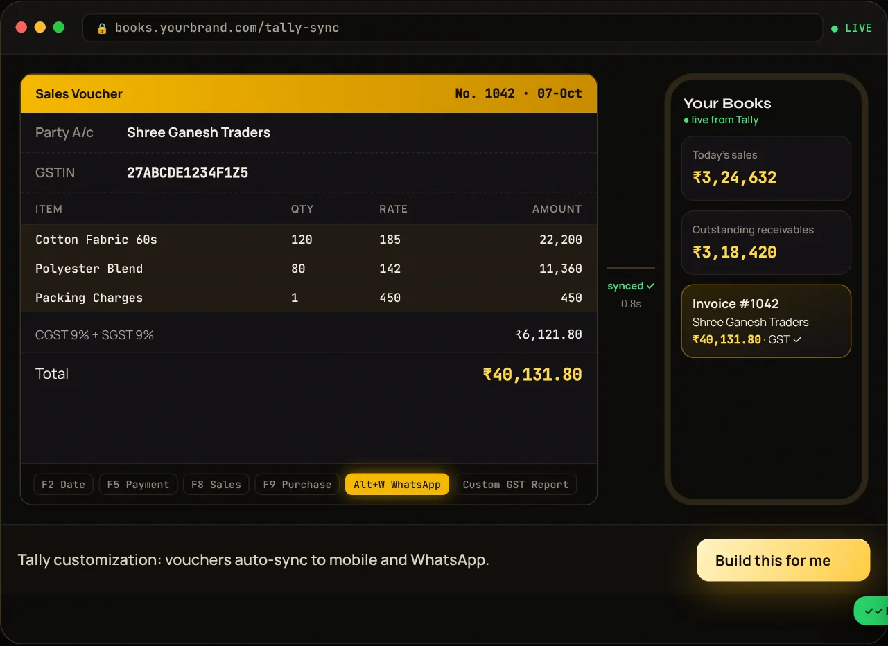 Munim illustrative interface