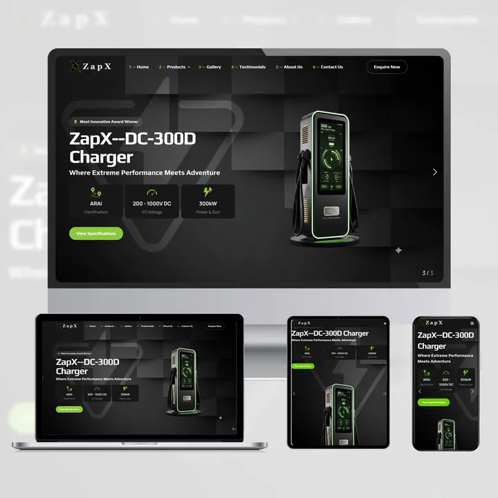 EV Charger Brand website by DigiAgencyX