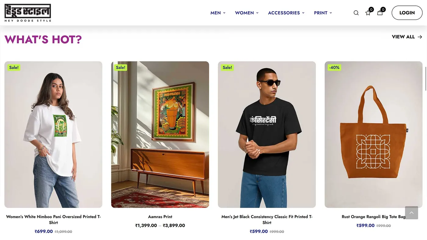 Fashion E-Commerce Store website screen 4