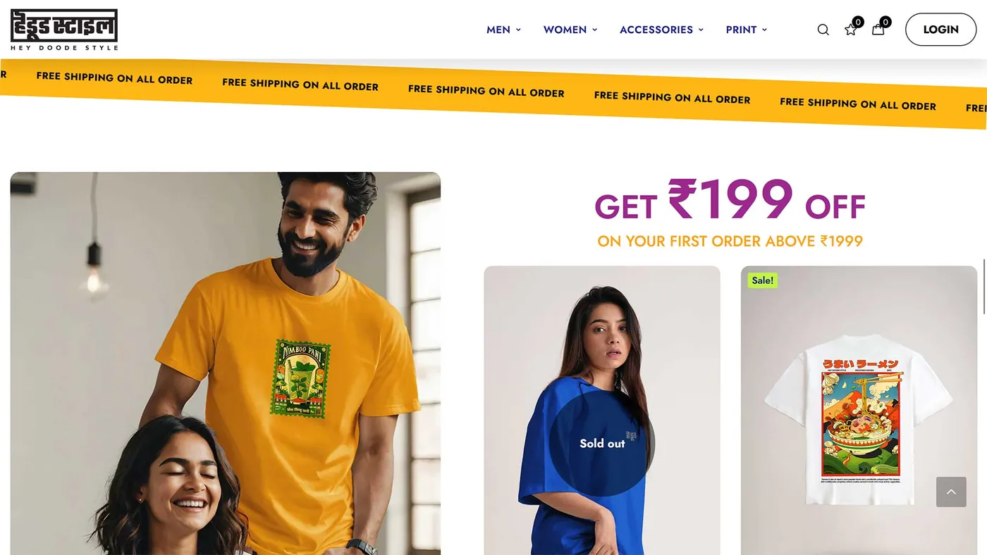 Fashion E-Commerce Store website screen 5