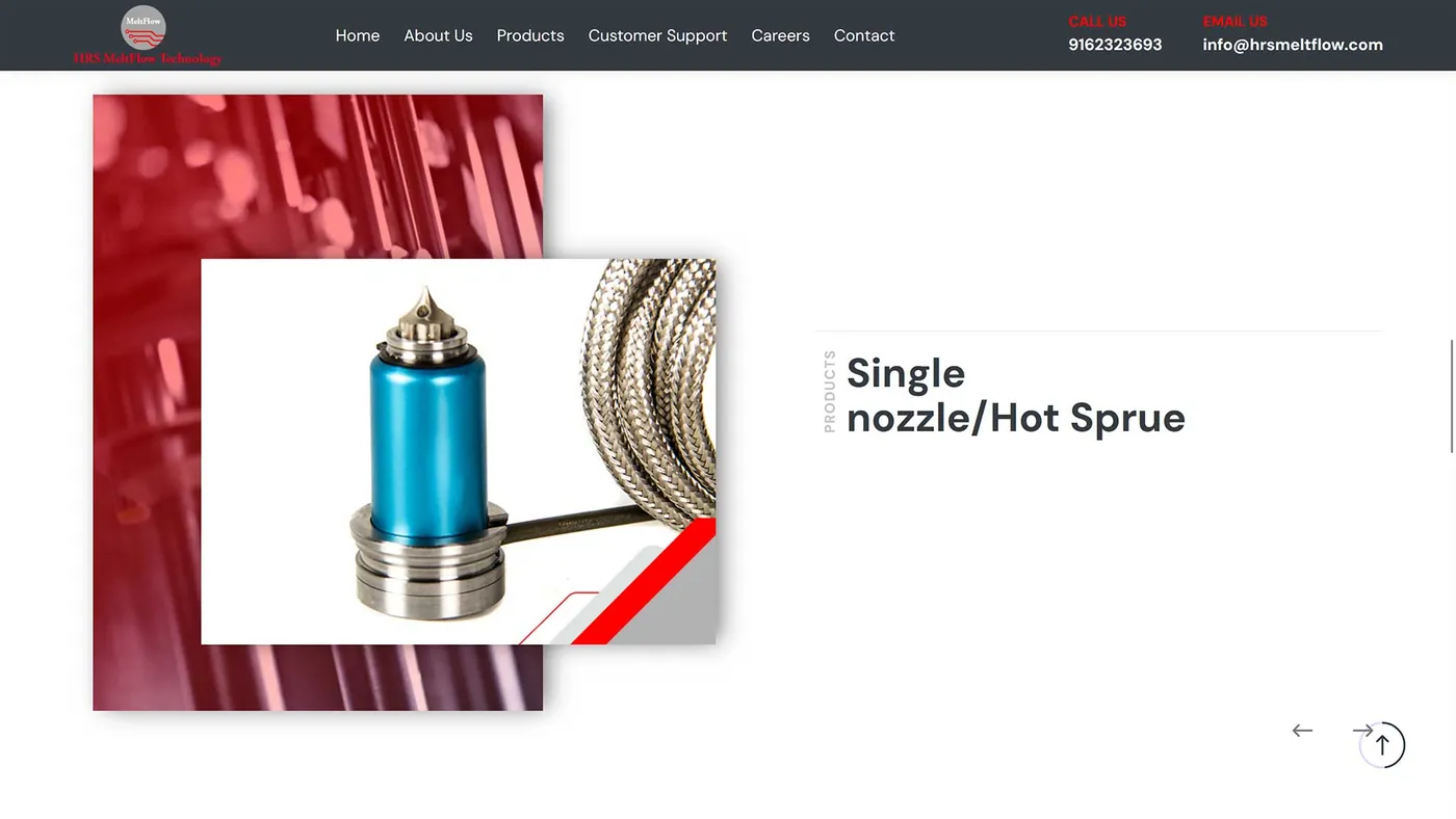 Industrial Manufacturer website screen 3