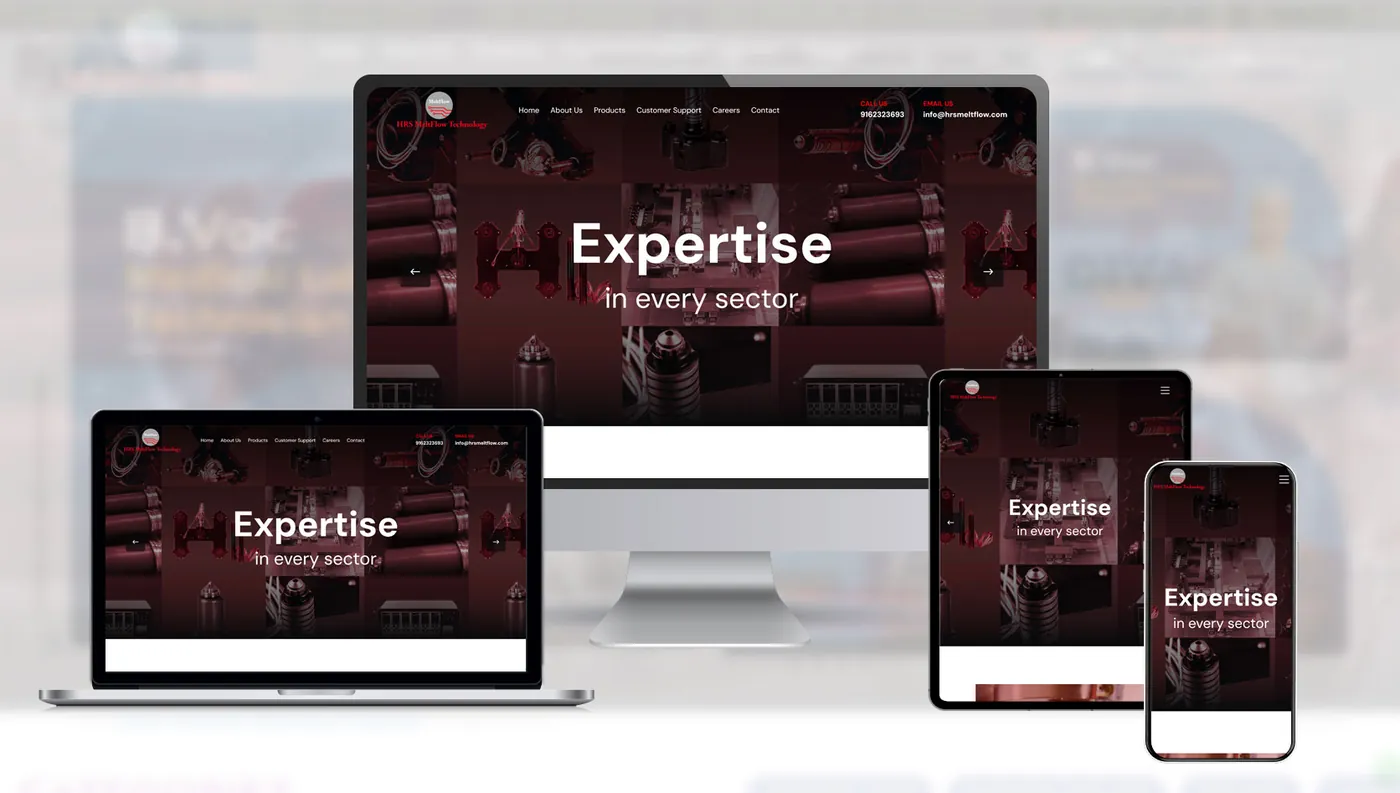 Industrial Manufacturer website screen 1