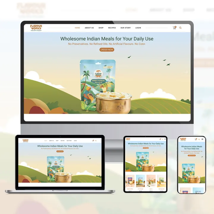 Ready-Meals Food Brand website by DigiAgencyX