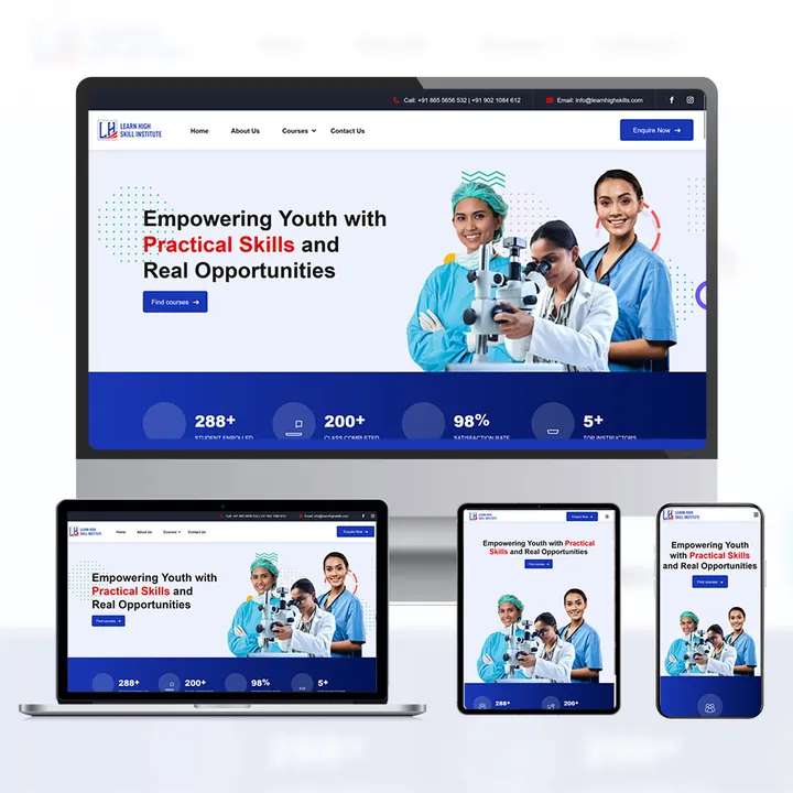 Skill-Training Institute website by DigiAgencyX