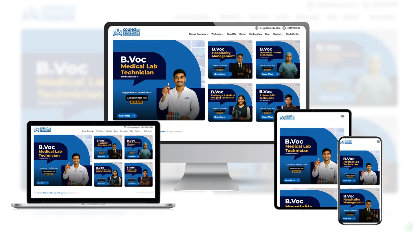 Multi-Centre Skill-Training Network website screen 1