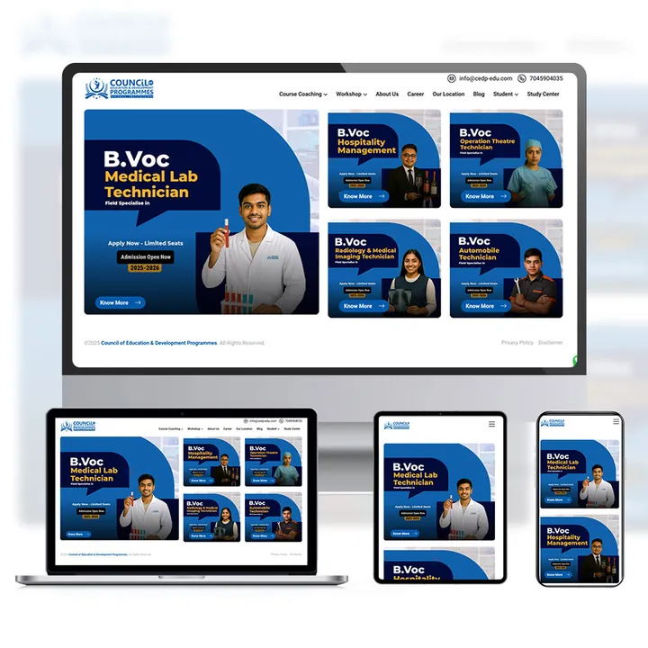 Multi-Centre Skill-Training Network website by DigiAgencyX