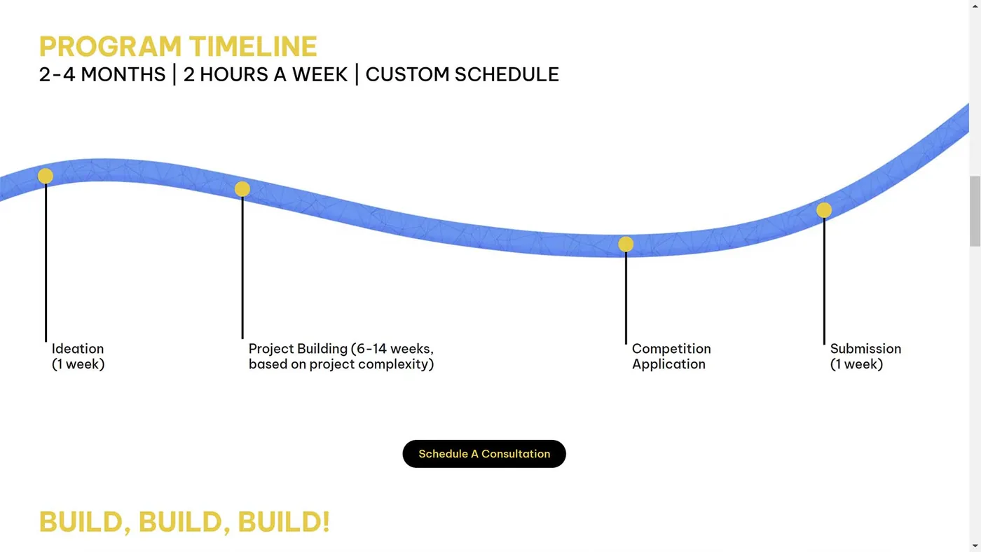 Student Innovation Hub website screen 7